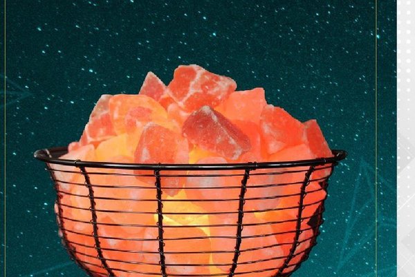 Himalayan Salt Basket Lamps with natural chunks