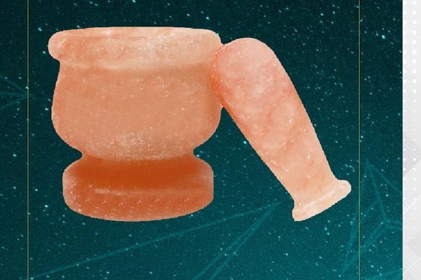 Himalayan salt kitchenware — shot glasses, bowls, mortar and pestle