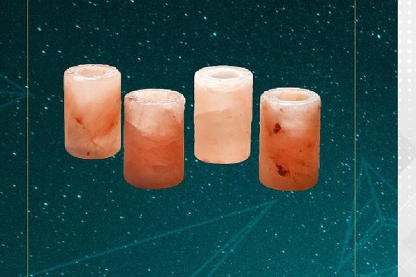 Himalayan salt kitchenware — shot glasses, bowls, mortar and pestle, cooking slabs